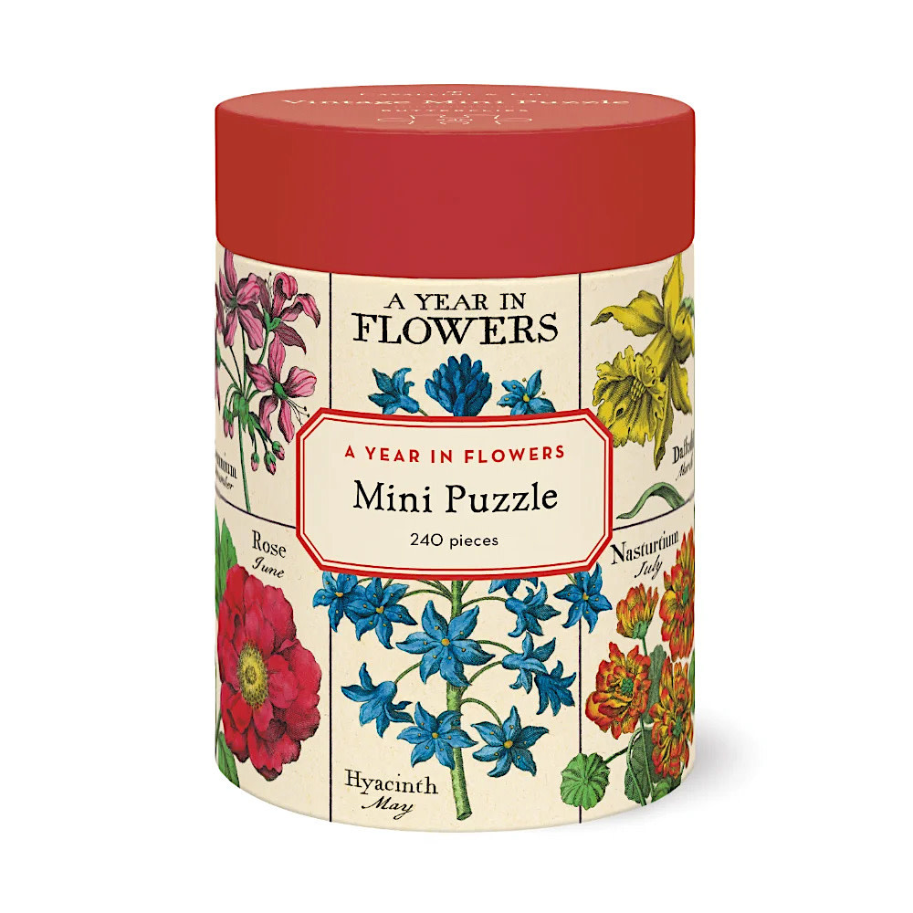 Cavallini Papers & Co., Inc. Cavallini 240 Piece Mini Puzzle - A Year in Flowers