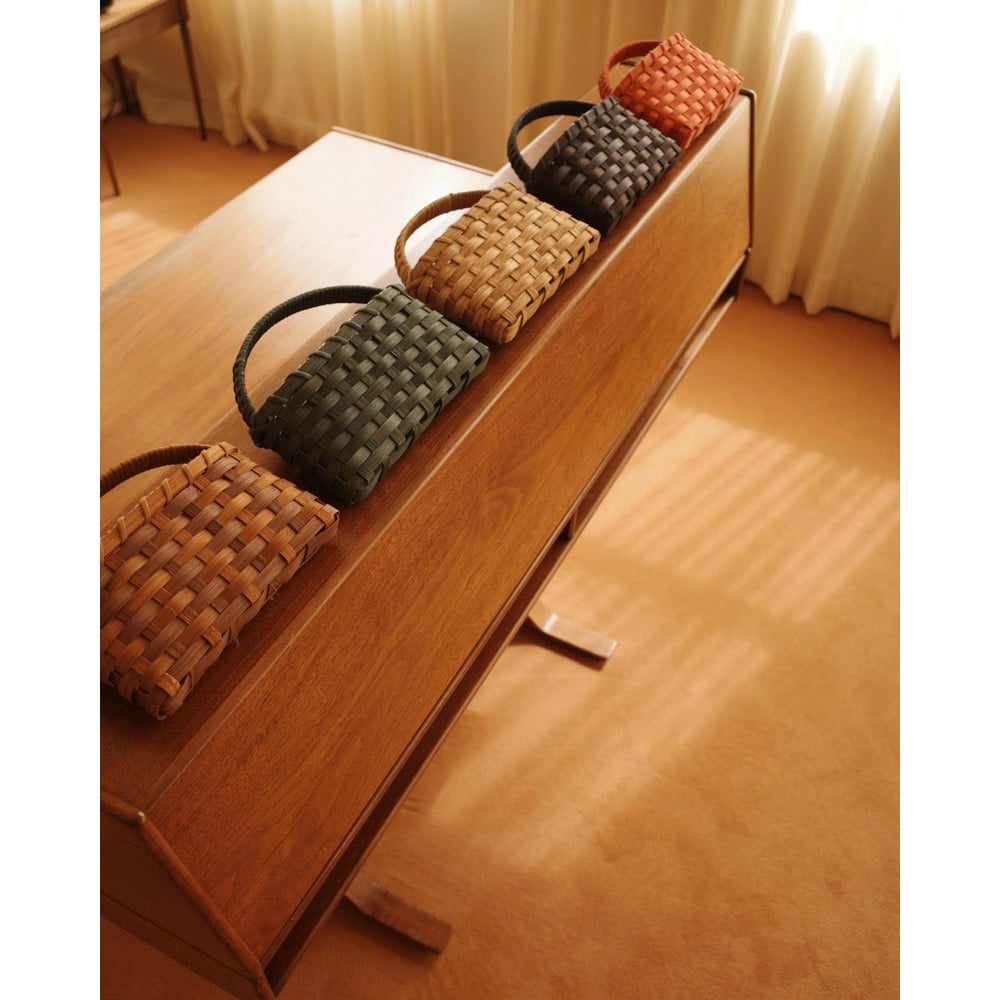 Underwater Weaving Phone Trug Basket - Butternut/Warm Brown