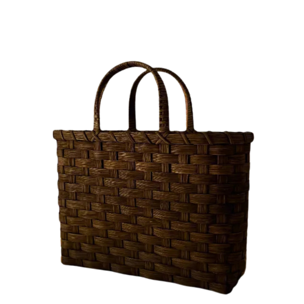  Underwater Weaving Perfect Tote Basket - Chocolate
