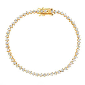  La Kaiser Diamond Dazzle Tennis Bracelet - 18kt Gold Vermeil