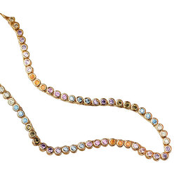  La Kaiser Dreamworks Tennis Necklace - 18kt Gold Vermeil