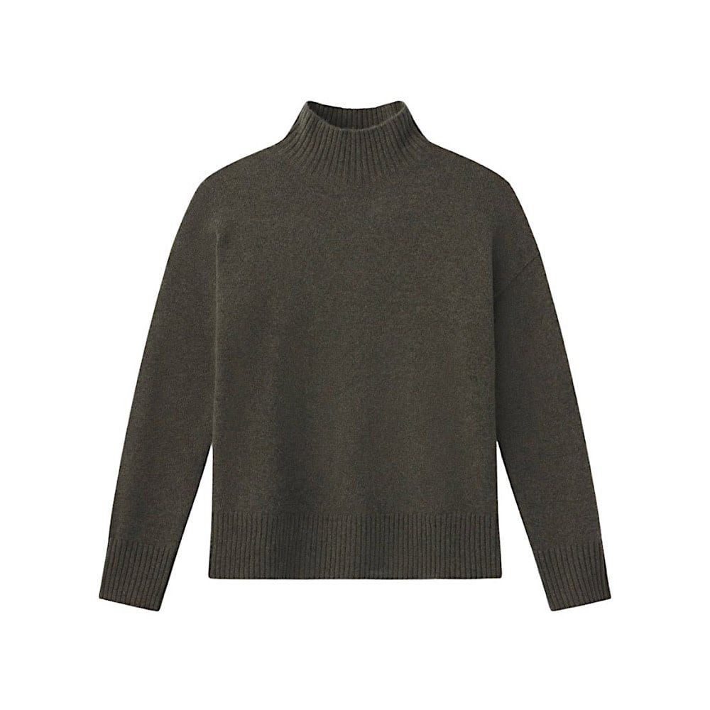 Cashmere Oversized Pullover - Dark Olive