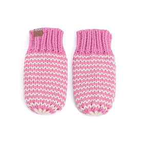 Peppercorn Kids Peppercorn Kids Thumbless Winter Mittens - Muted Pink Stripe