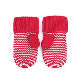 Peppercorn Kids Peppercorn Kids Classic Knit Winter Mittens - Red Stripe