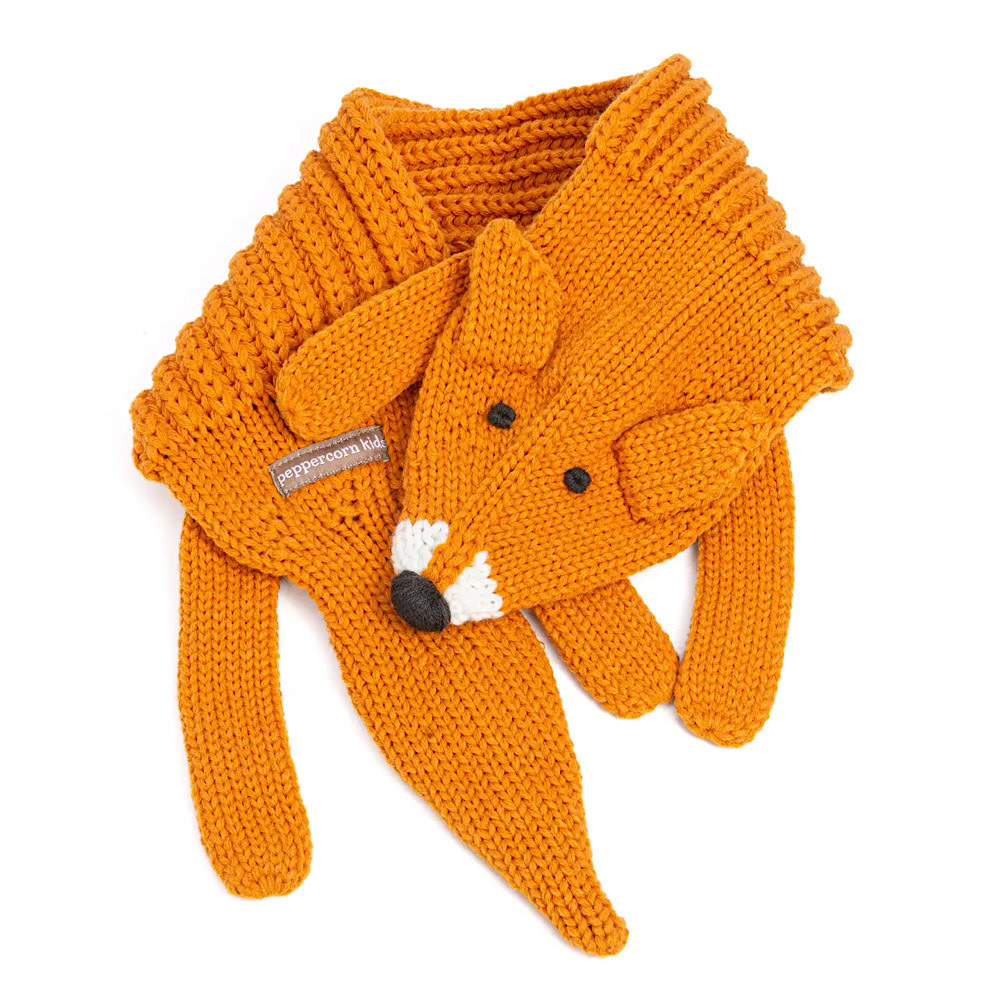 Peppercorn Kids Peppercorn Kids Knitted Scarf - Fox