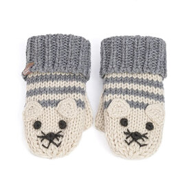 Peppercorn Kids Peppercorn Kids Knit Cat Mittens - Gray
