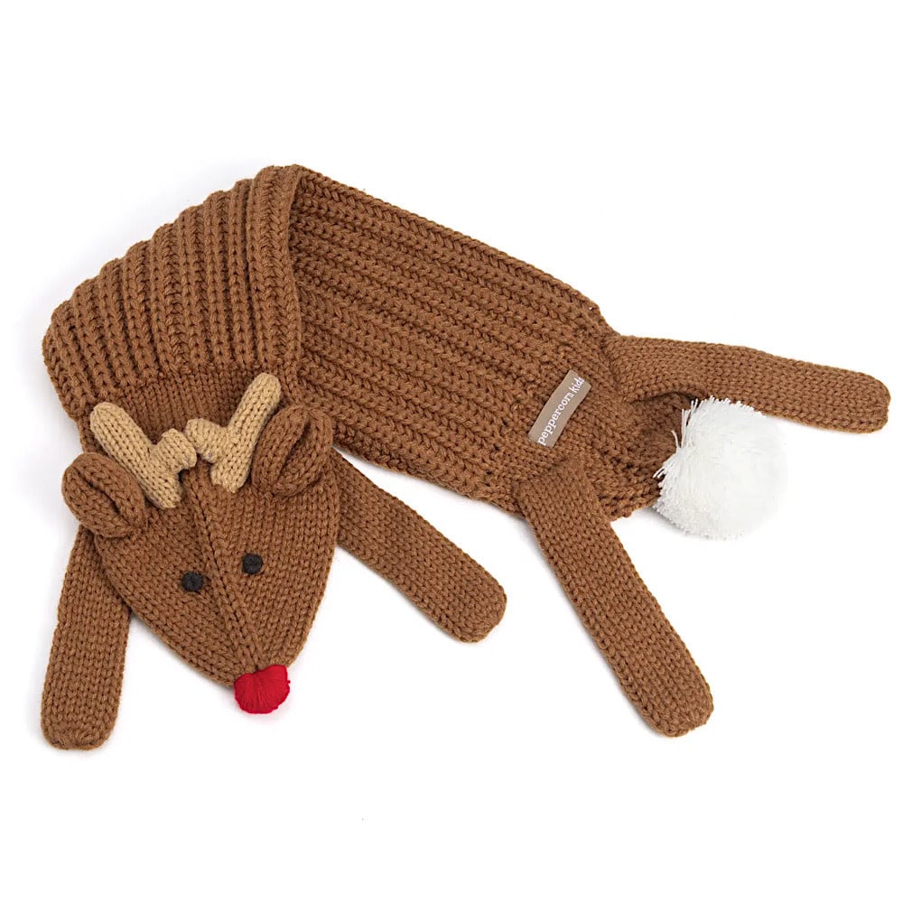 Peppercorn Kids Knitted Scarf - Rudolph