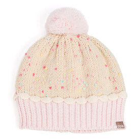 Peppercorn Kids Peppercorn Kids Cupcake Knit Winter Hat - Pastel Pink