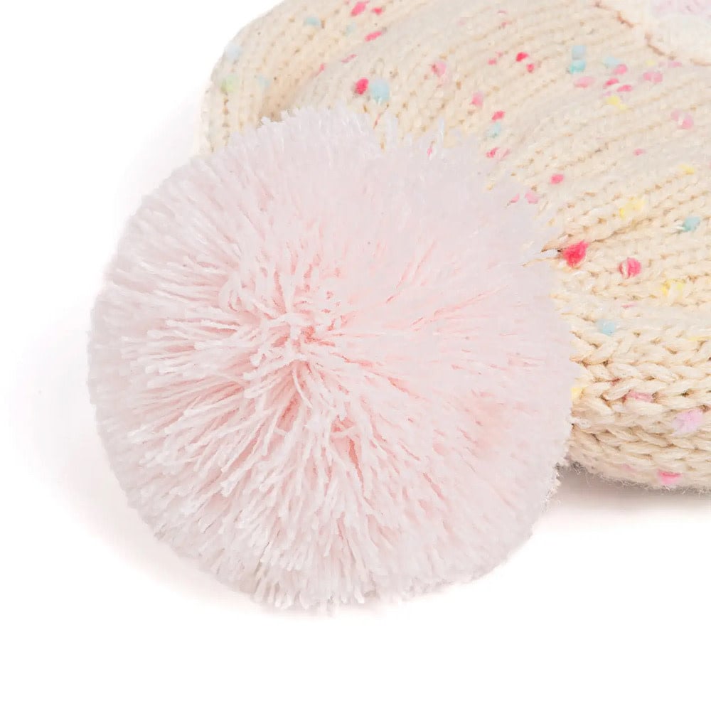 Peppercorn Kids Cupcake Knit Winter Hat - Pastel Pink