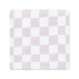 Angel Dear Angel Dear Chenille Blanket 30x30 - Checkerboard Natural