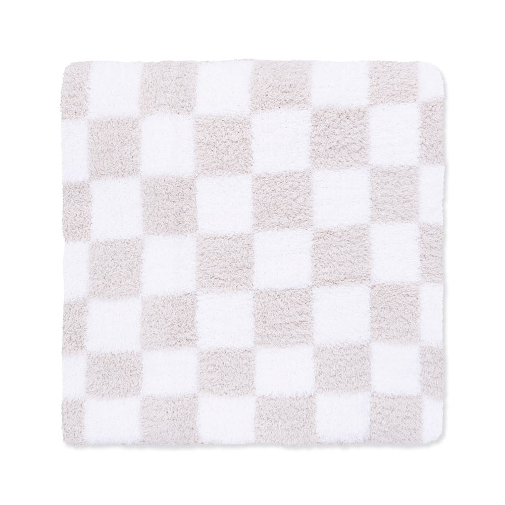Angel Dear Angel Dear Chenille Blanket 30x30 - Checkerboard Natural