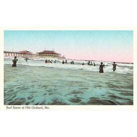  Postcard ME-28 - Old Orchard Surf Scene