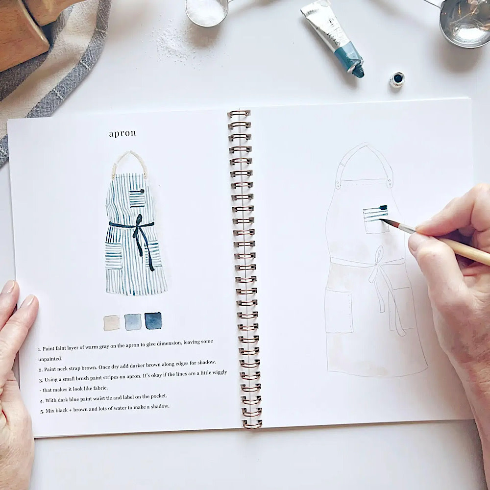 Emily Lex Studio Watercolor Workbook - Baking