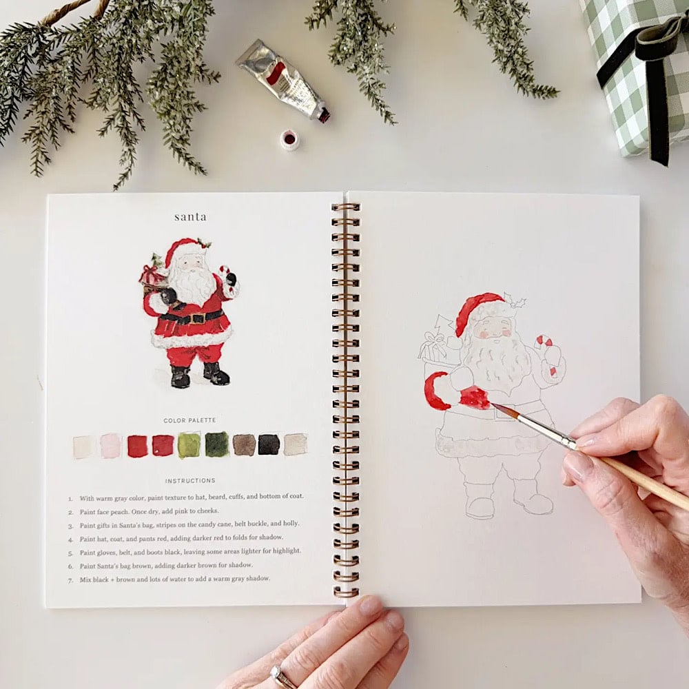 Emily Lex Studio Watercolor Workbook - Classic Christmas
