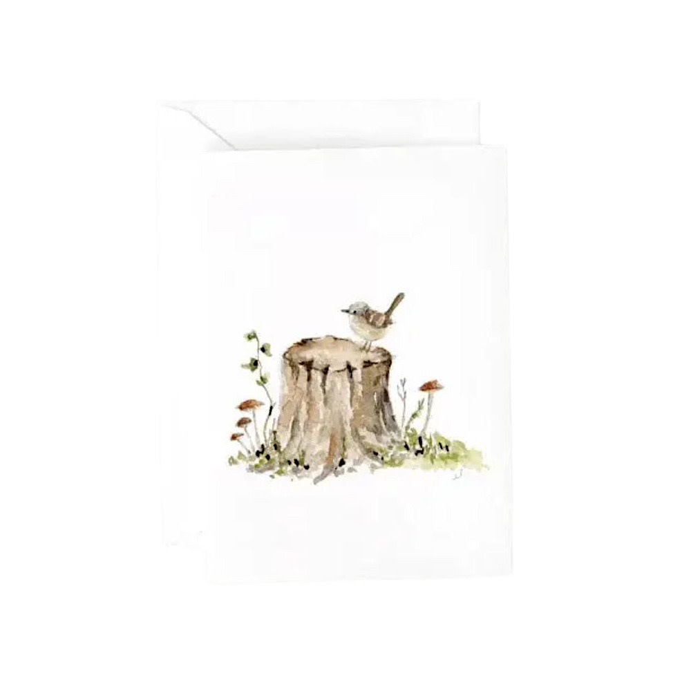 Emily Lex Studio Mini Notecard - Tree Stump