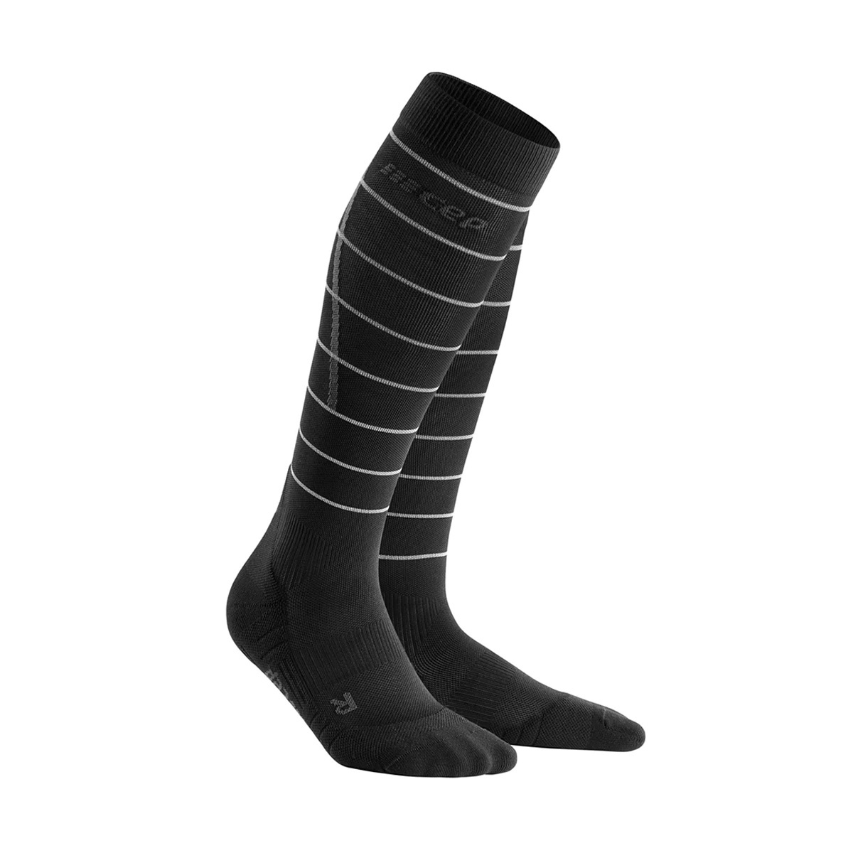 CEP Calze Sportive Da Sci Compressione Donna - O2 Compression Skiing Socks, Black, Taglia 2
