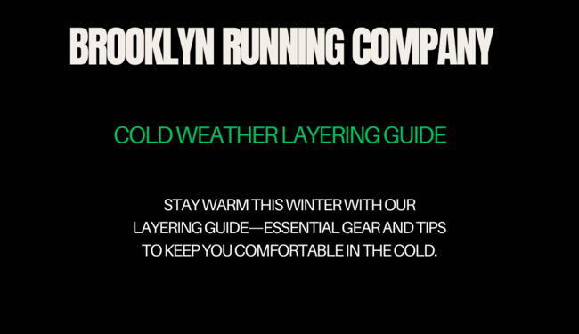 The Ultimate Guide to Layering Up for Cold Weather – Brooklyn Running Company Edition