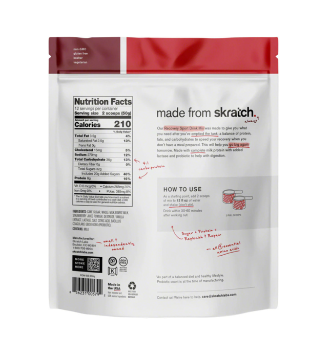 SKRATCH Skratch Recovery Sport Drink Mix- 12 Servings