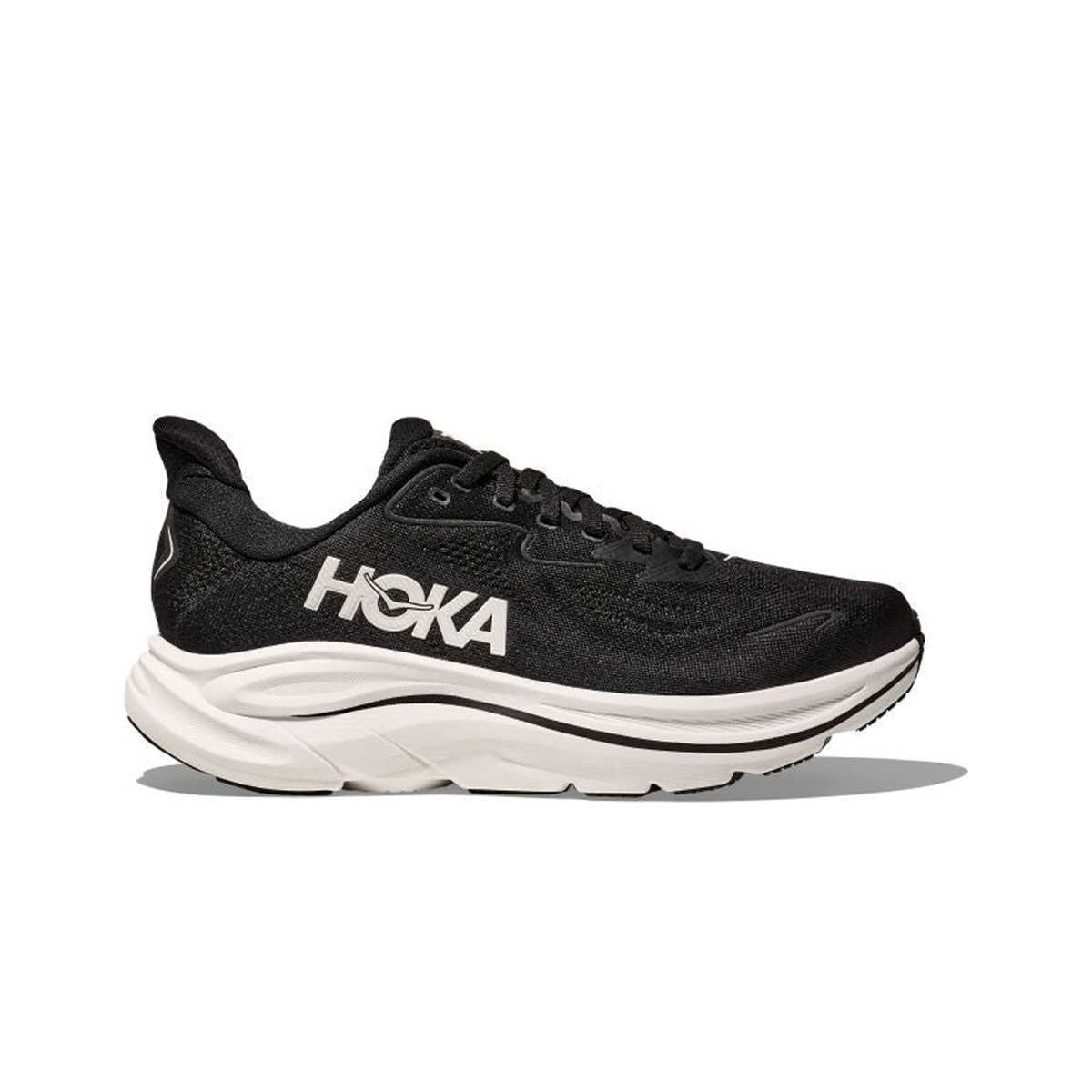HOKA CLIFTON 10 ブラック 27cm D Men's Hoka Clifton 10 Black/Black Mesh (Neutral Support