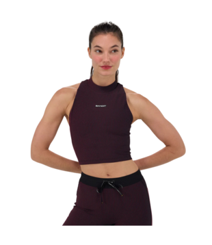 W Striped Cadcence Mockneck Crop