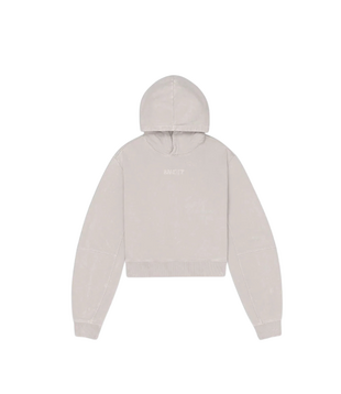 W Cotton Fleece Cropped Hoody