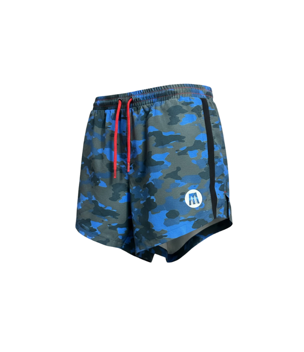 RunBK Apparel ARCHIVE 001 — The Willy B Blue | Camo Shorts