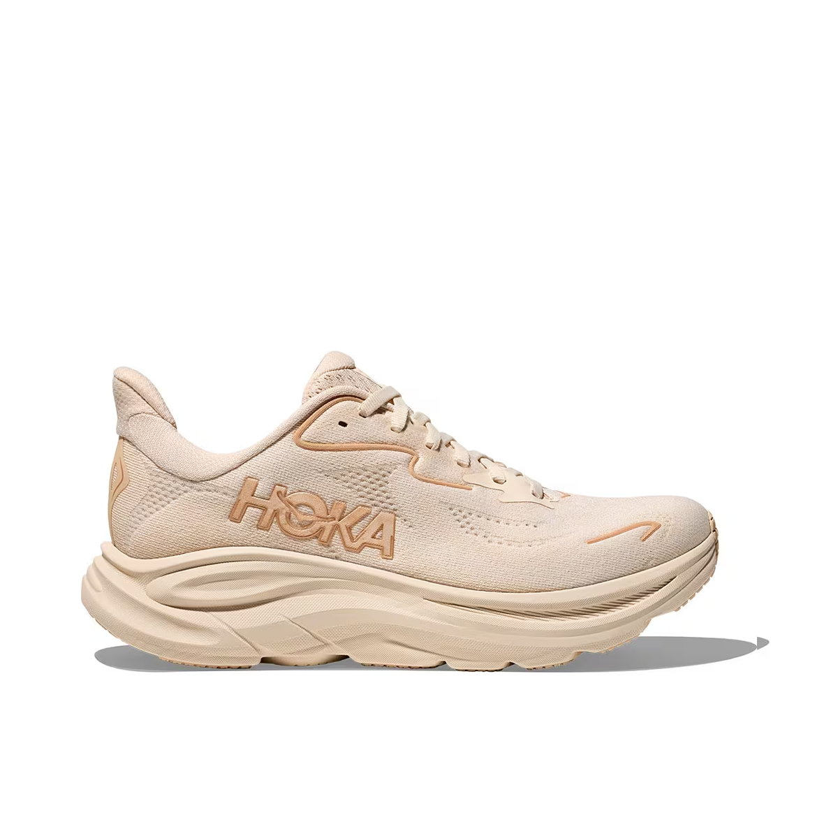 【未使用】HOKA スニーカー CLIFTON 10 WIDE ベージュ Women's Clifton 10 WIDE - Brooklyn Running Company