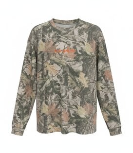 U RUN BKLYN CAMO CANOPY WAFFLE L/S