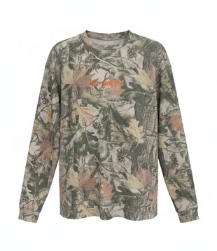 U RUN BKLYN CAMO CANOPY WAFFLE L/S