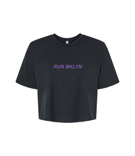 RUN BKLYN W Jersey Turnpike Crop Tee