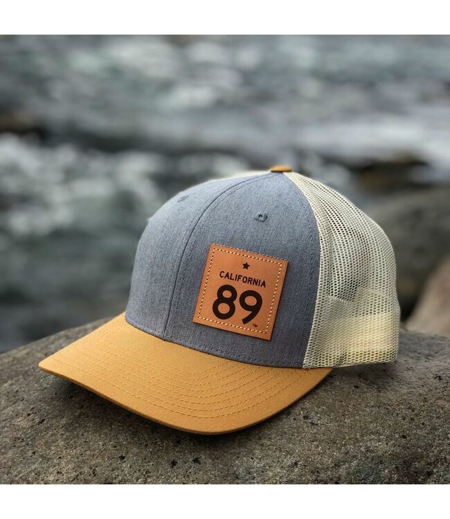 California 89 California 89 Trucker with Snapback, Grey & Gold