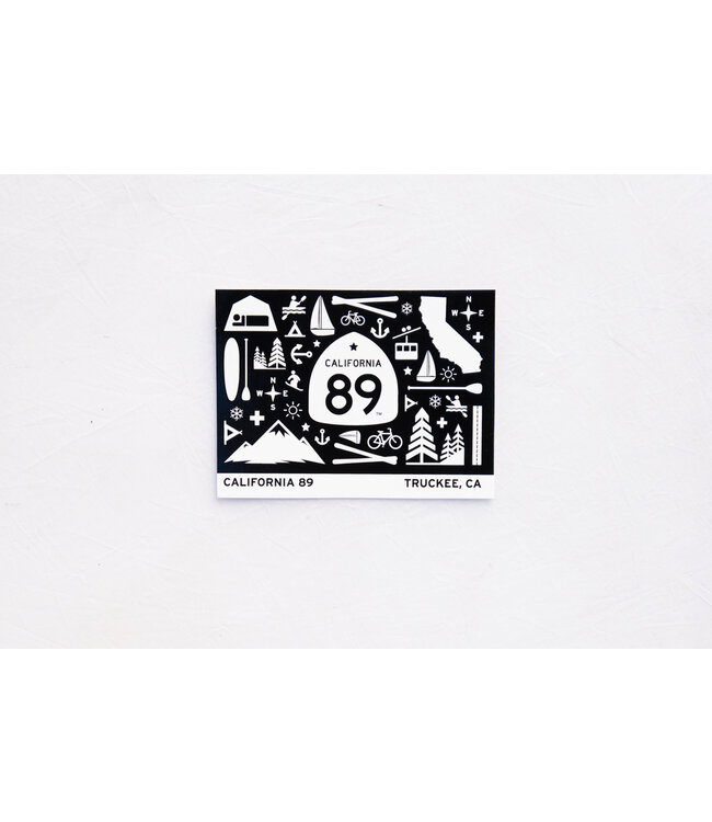 California 89 89 Graphic Sticker