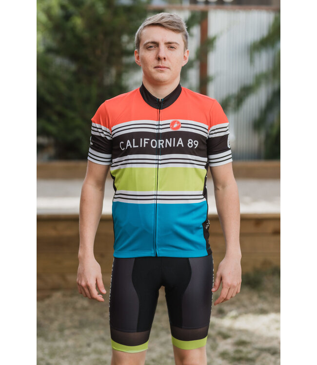 California 89 Striped Men's Castelli Bike Jersey