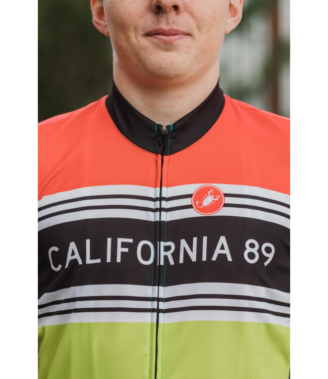 California 89 Striped Men's Castelli Bike Jersey