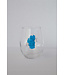 California 89 Stemless Love Blue Wineglass