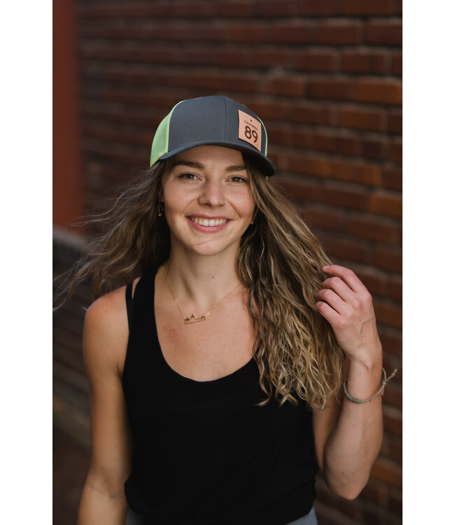 California 89 California 89 Trucker with Snapback, Charcoal and Neon