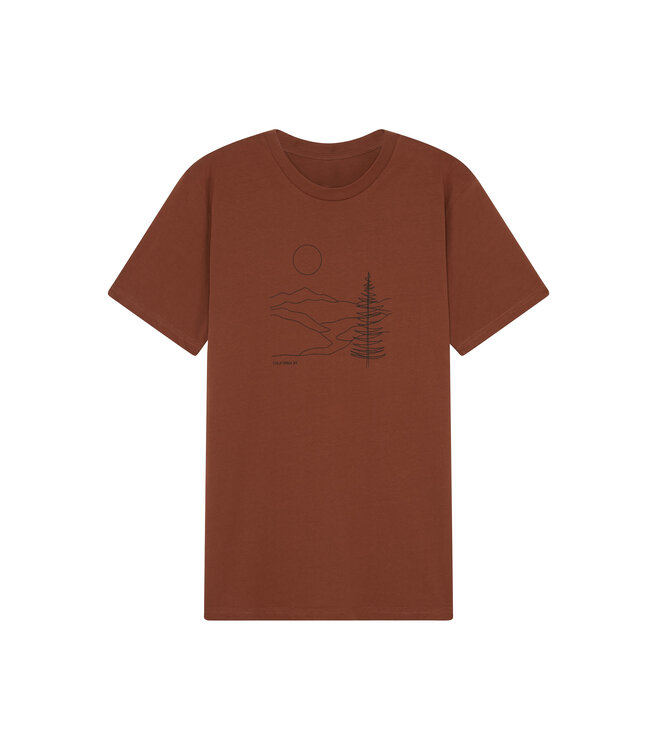 Men's Short Sleeve River Illustration T-Shirt