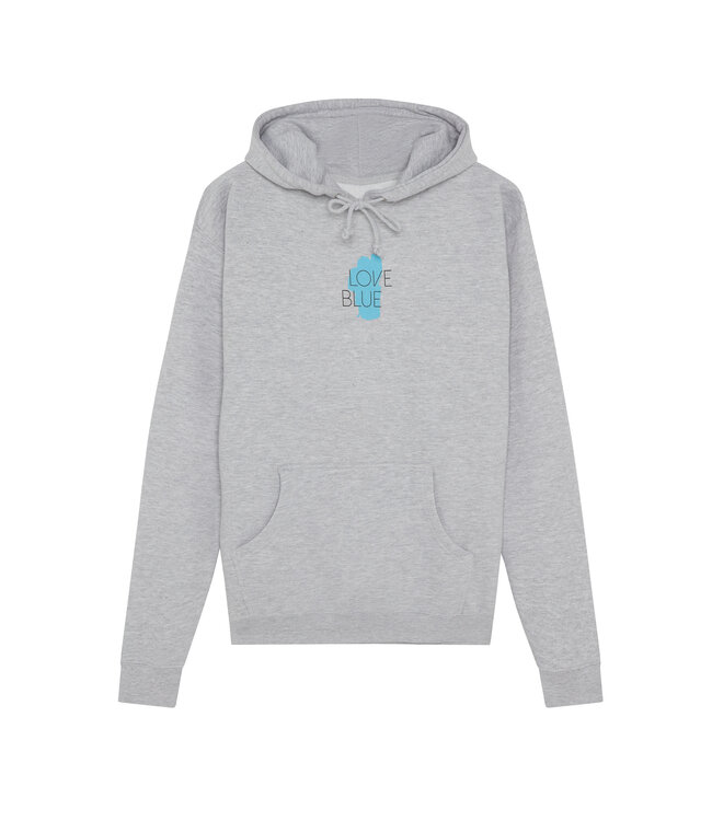 California 89 Unisex Love Blue Hooded Sweatshirt