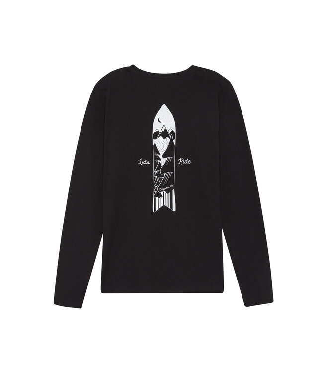 California 89 Women's Long Sleeve Let's Ride Snowboard T-shirt