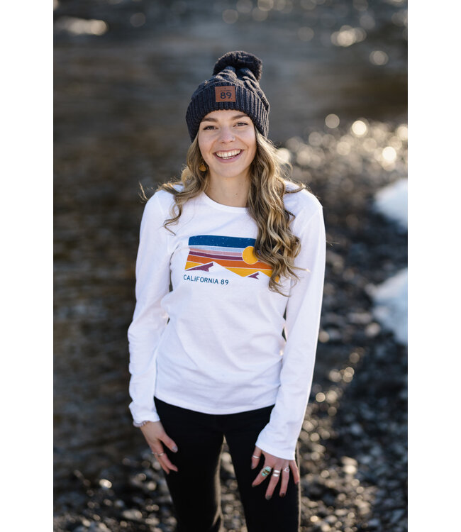 California 89 Women's Long  Sleeve Sky & Mountain T-Shirt