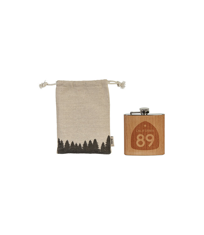 California 89 California 89 Wooden Flask