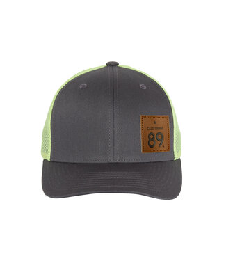 California 89 California 89 Trucker with Snapback, Charcoal and Neon