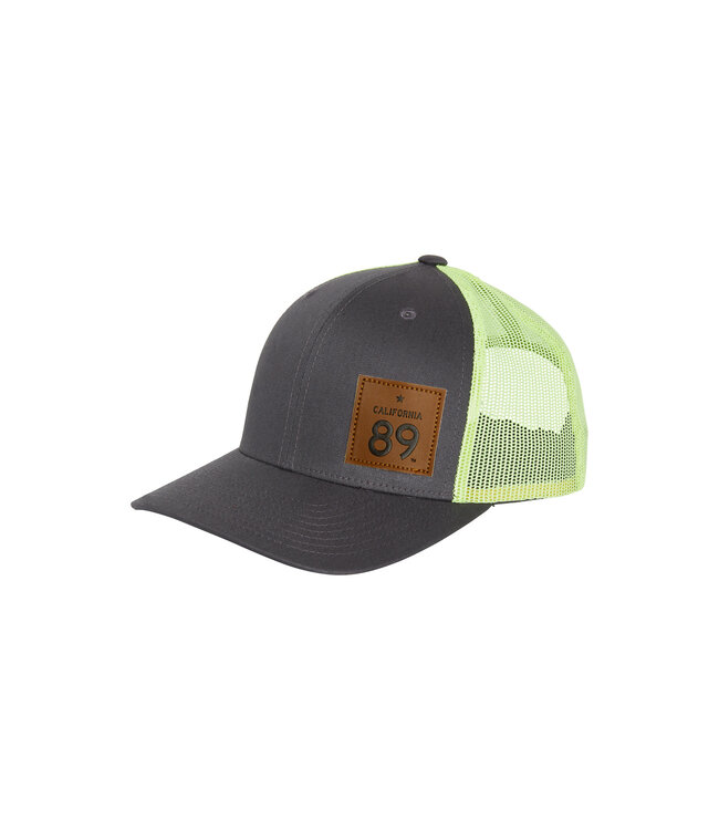California 89 California 89 Trucker with Snapback, Charcoal and Neon