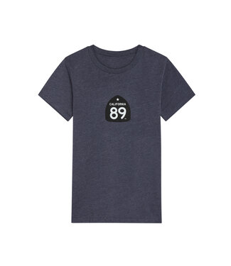 California 89 Kid's Short Sleeve T-Shirt Shield Front, Mountain Back
