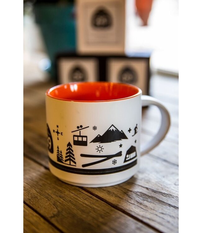Created Co CA89 Coffee Mug with Wall Graphic