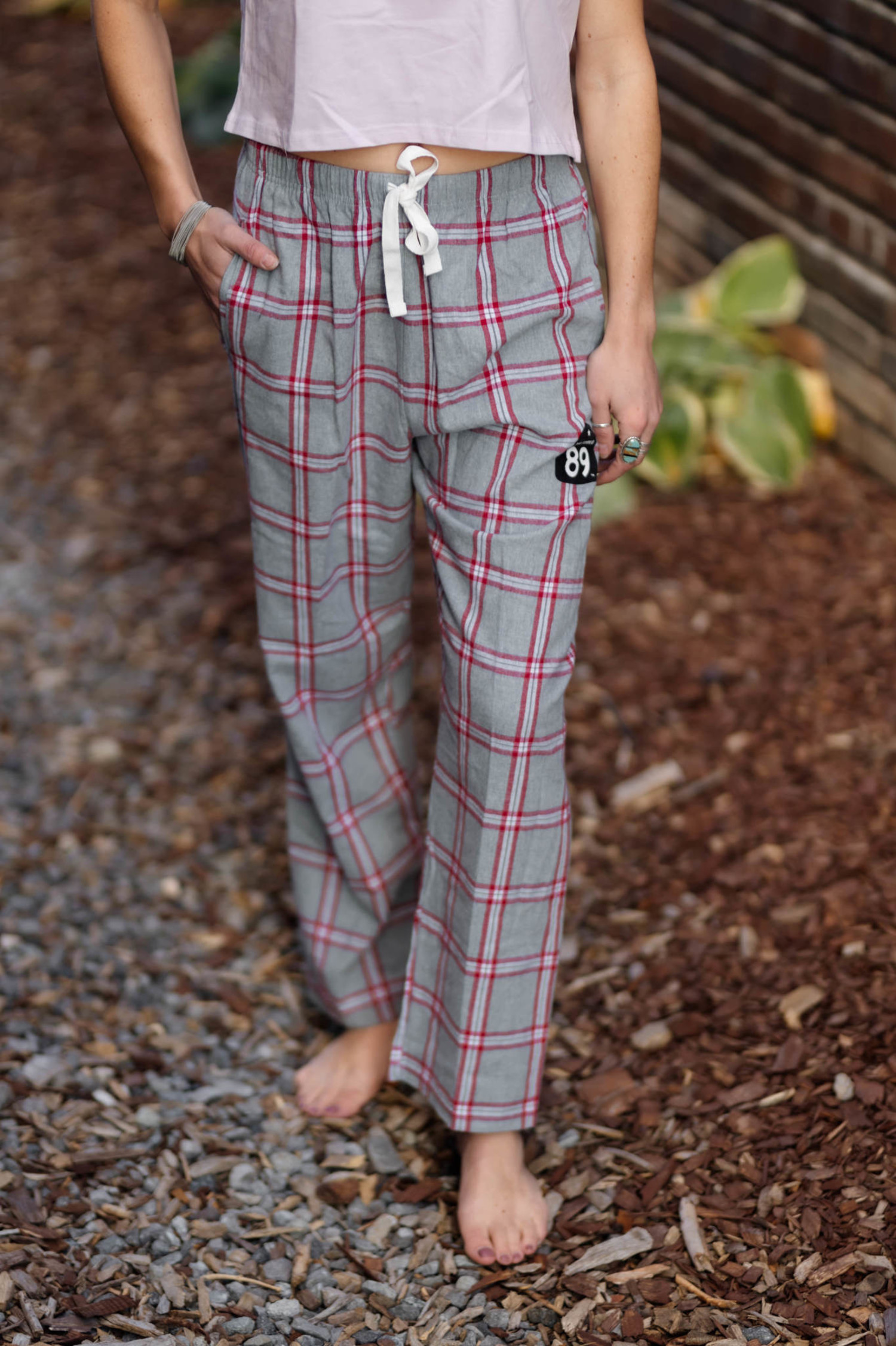 Alexander Del Rossa Women's Flannel Jogger Pajama Pants, Long