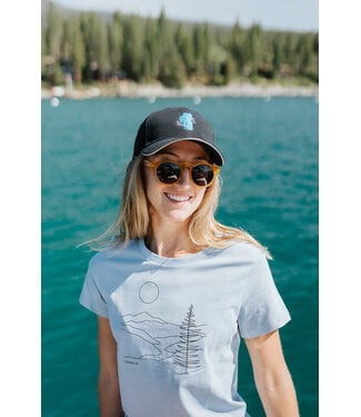 Women's Short Sleeve River Illustration T-Shirt