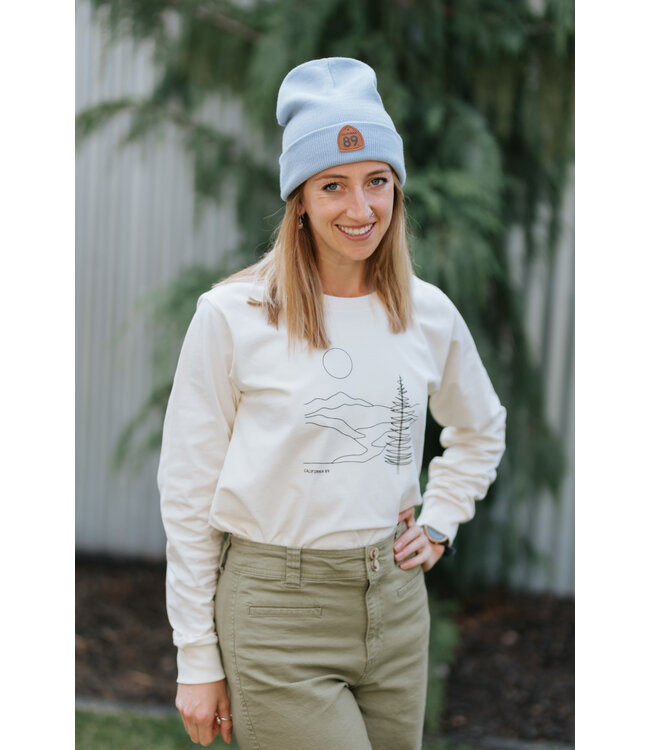 California 89 Women's Long Sleeve River Illustration T-Shirt