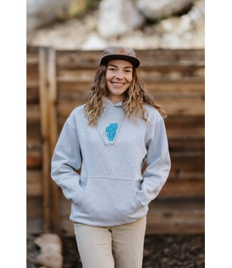 California 89 Unisex Love Blue Hooded Sweatshirt