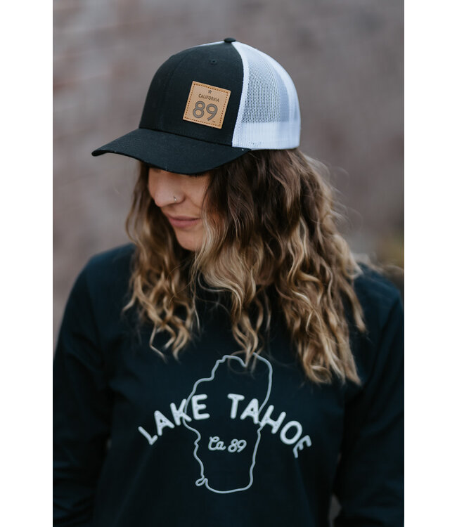 California 89 California 89 Trucker with Snapback, Black and White